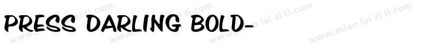 Press Darling Bold字体转换